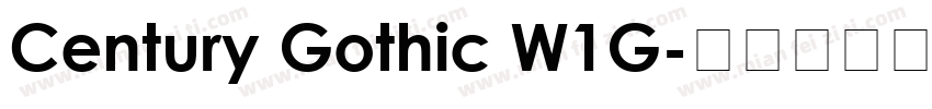 Century Gothic W1G字体转换